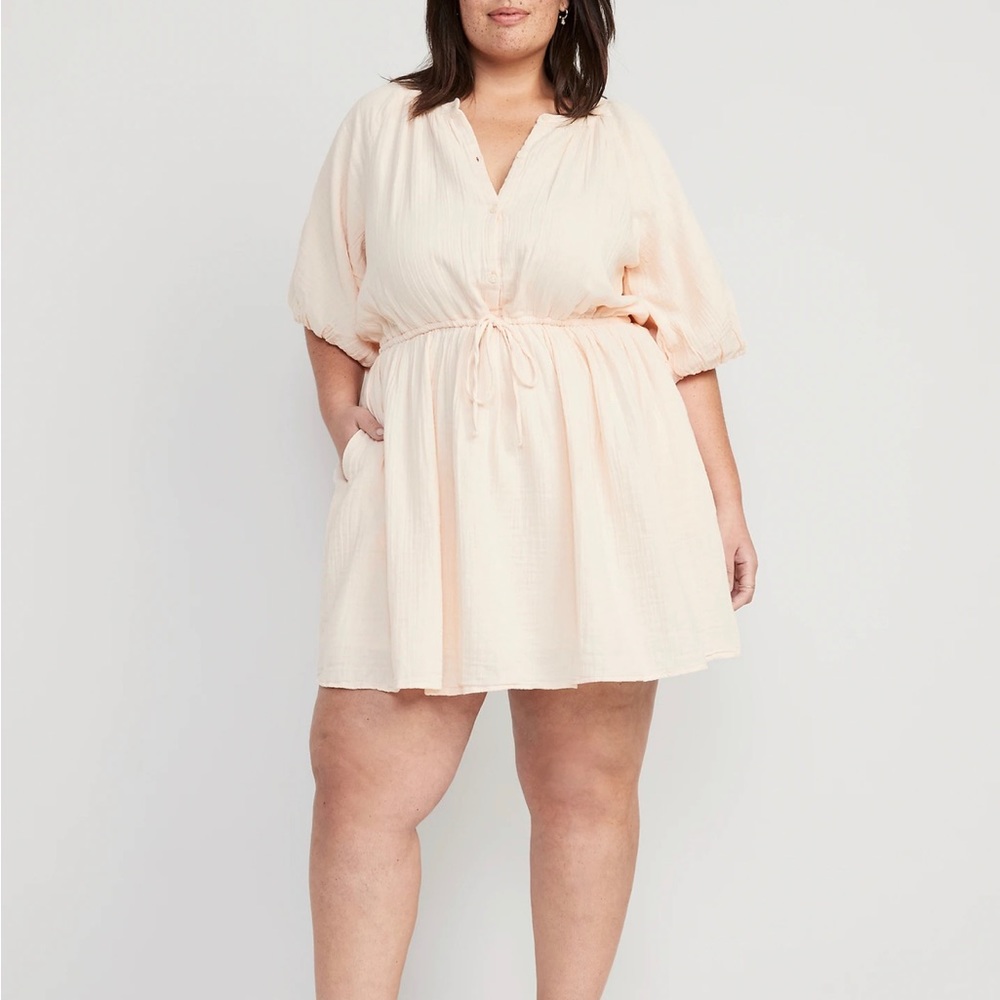 Puff Sleeve Mini Poet Dress